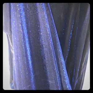 Glittery Blue Prom Dress